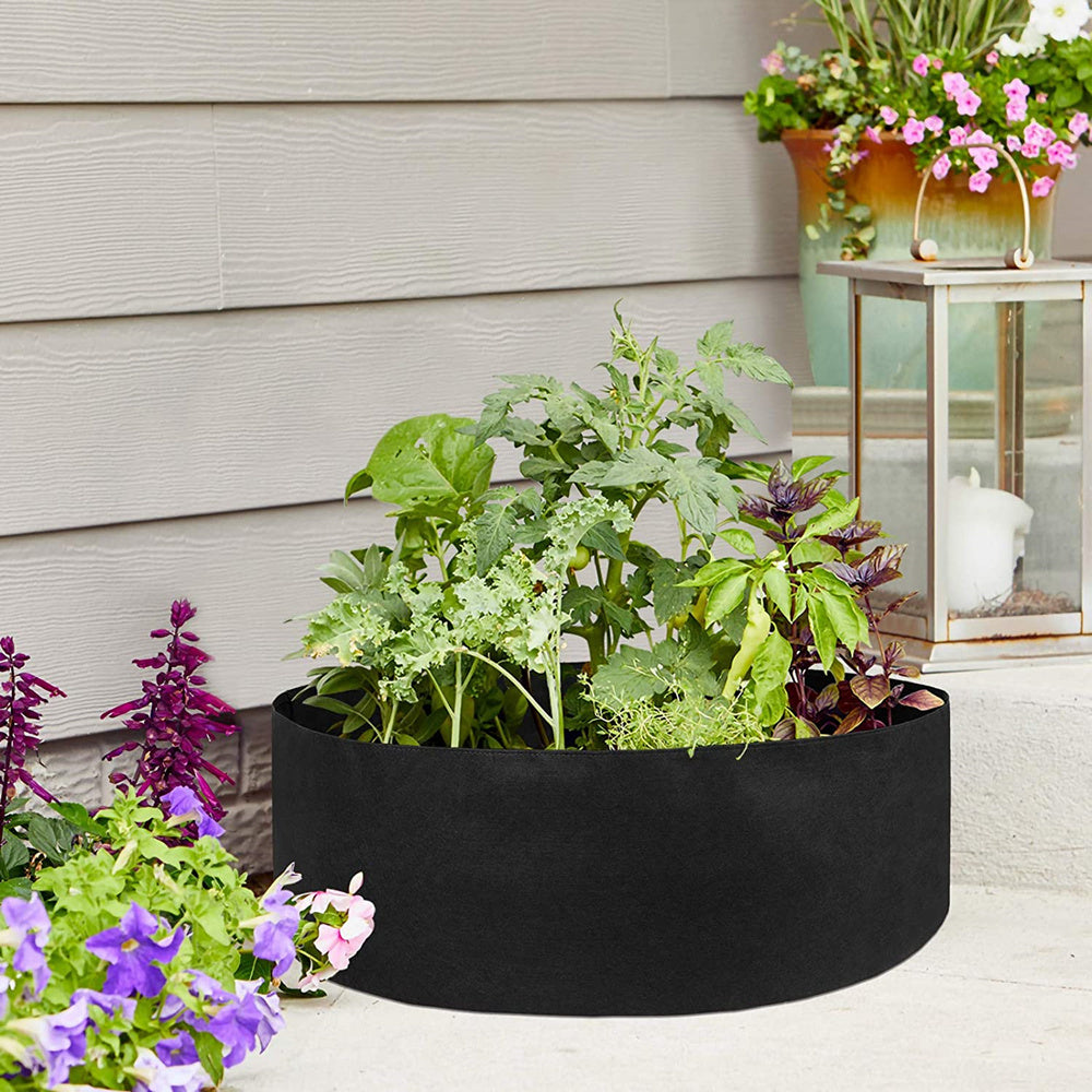 Garden Raised Bed Round Planting Container Grow Bags Fabric Planter Pot For Plants Nursery Pot - Gardening Grow