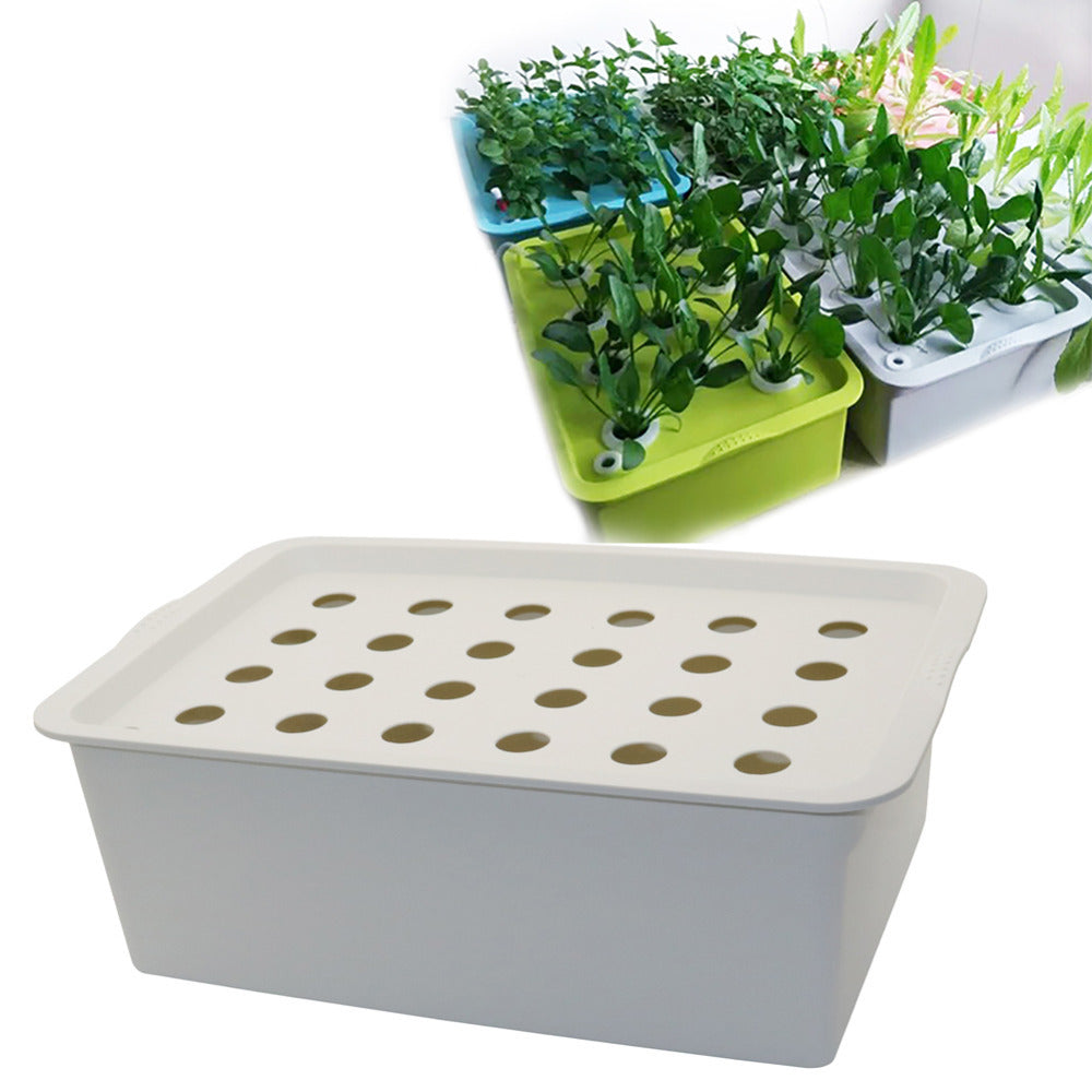 24 Holes Plant Site Hydroponic Kit Garden Pots Planters Seed - Gardening Grow