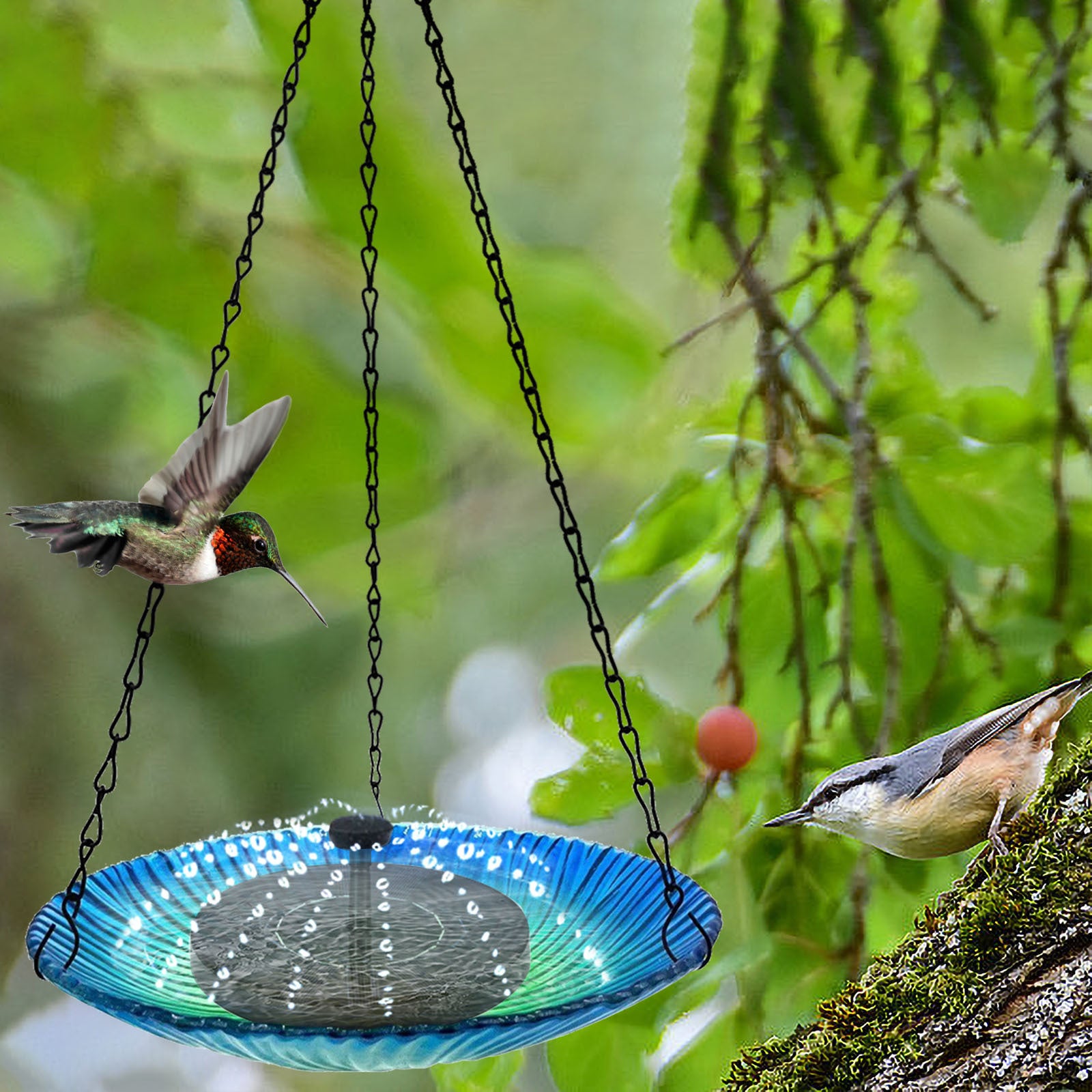 Outdoor Garden Fountain Hanging Bird Feeder - Gardening Grow