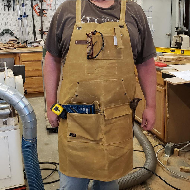 Waxed Canvas Garden Tool Apron - Gardening Grow