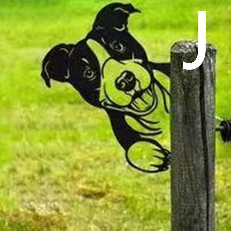 Garden Decoration Metal Wrought Iron Decoration Garden Plug-in Pendant - Gardening Grow