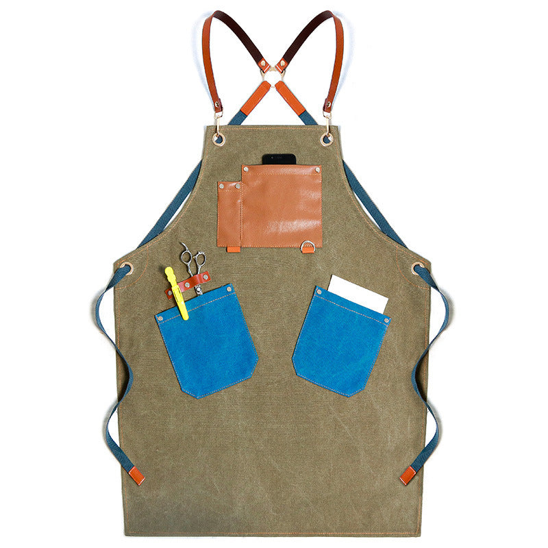 Gardening Baking Salon Denim Workwear Apron - Gardening Grow