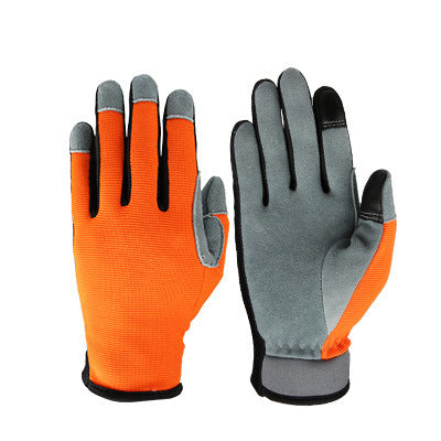 Deer Skin Two Layer Touch Screen Gardening Gloves - Gardening Grow