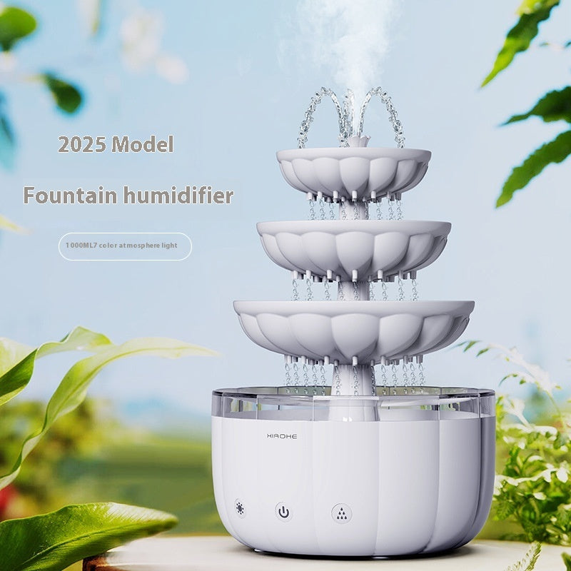 Fountain Water Drop Humidifier Home Office Aroma Diffuser - Gardening Grow