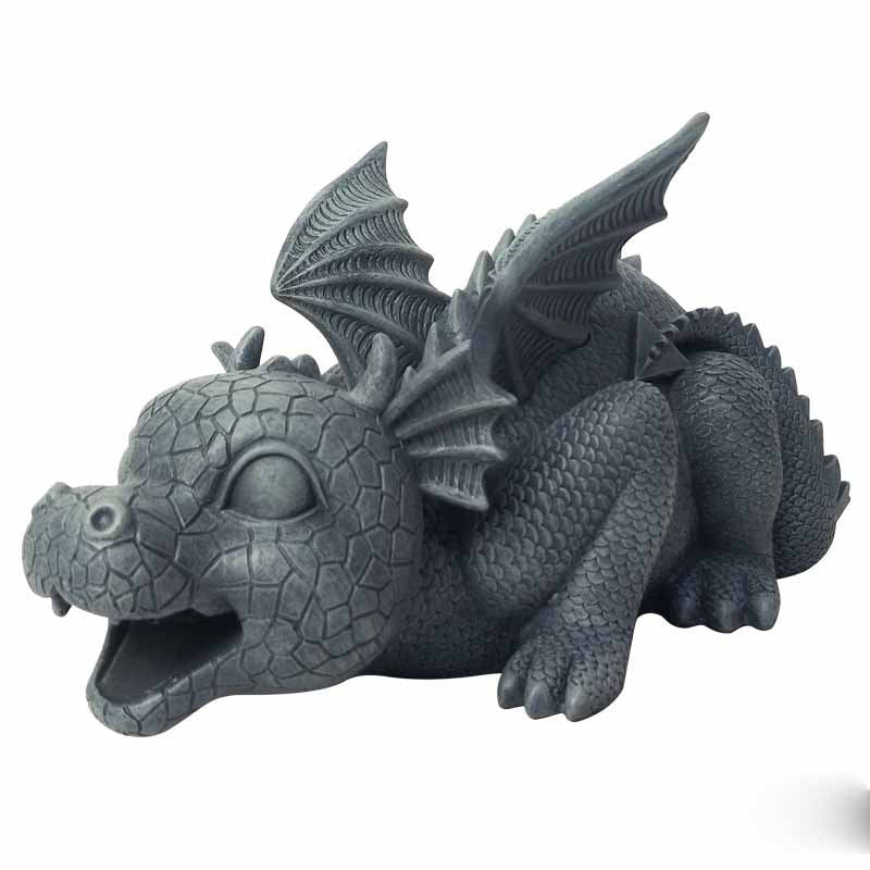 Creative Dinosaur Statue Cute Animals Resin Crafts Fountain Ornament For Home Garden Courtyard Decoration Xqmg Garden Statues - Gardening Grow