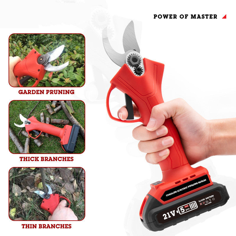 Rechargeable Branch Shears Rough Electric Scissors Garden Tools - Gardening Grow