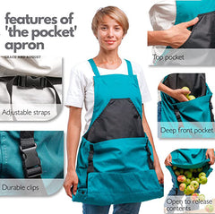 Large Pocket Gardening Fruit Storage Bag Multi-purpose Backpack Apron - Gardening Grow