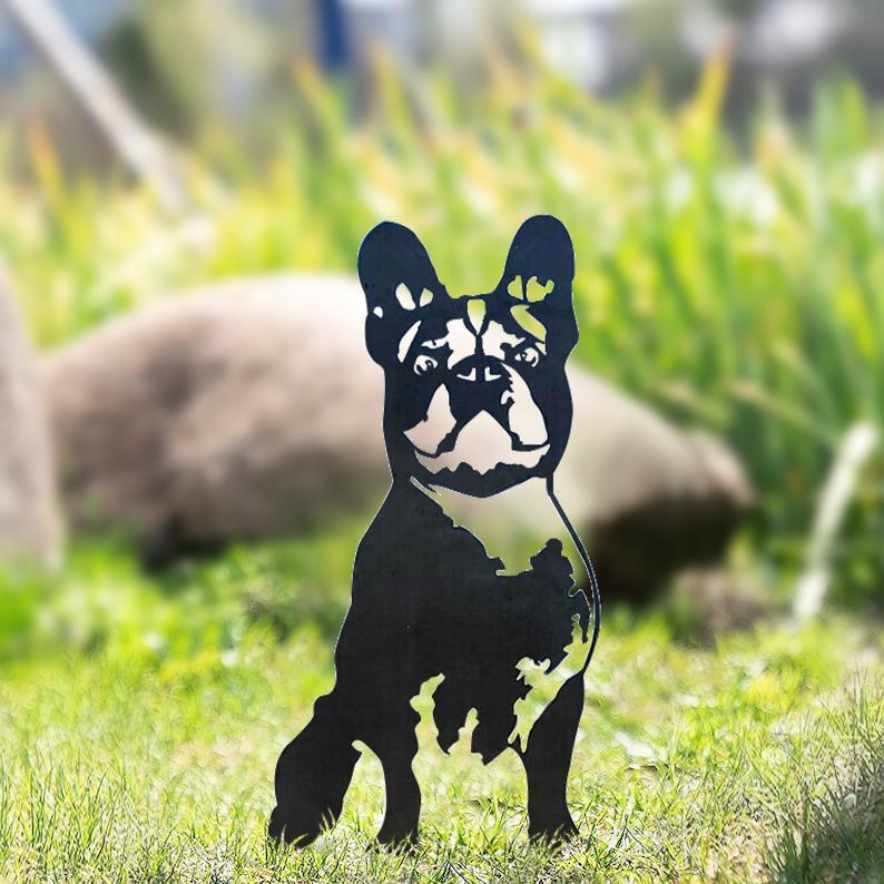 Metal Dog Silhouette Garden Patio Decoration - Gardening Grow