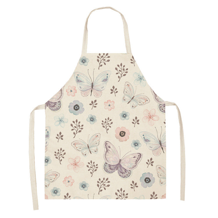 Retro Butterfly Apron New Parent-child Apron Home Cleaning Apron - Gardening Grow