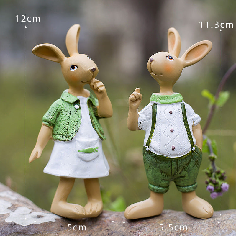 Garden Decoration Cartoon Rabbit Decoration - Gardening Grow