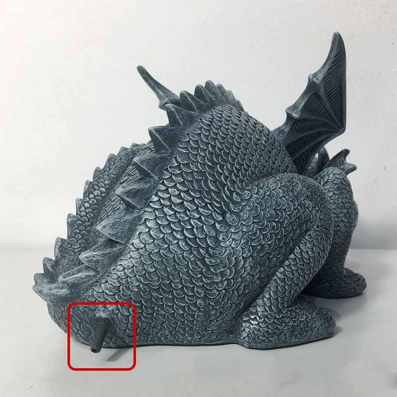 Creative Dinosaur Statue Cute Animals Resin Crafts Fountain Ornament For Home Garden Courtyard Decoration Xqmg Garden Statues - Gardening Grow