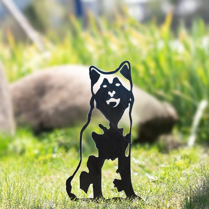 Metal Dog Silhouette Garden Patio Decoration - Gardening Grow